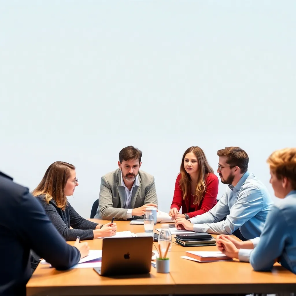 Interaktiver Workshop mit Teilnehmern, die an praktischen Finanzübungen arbeiten