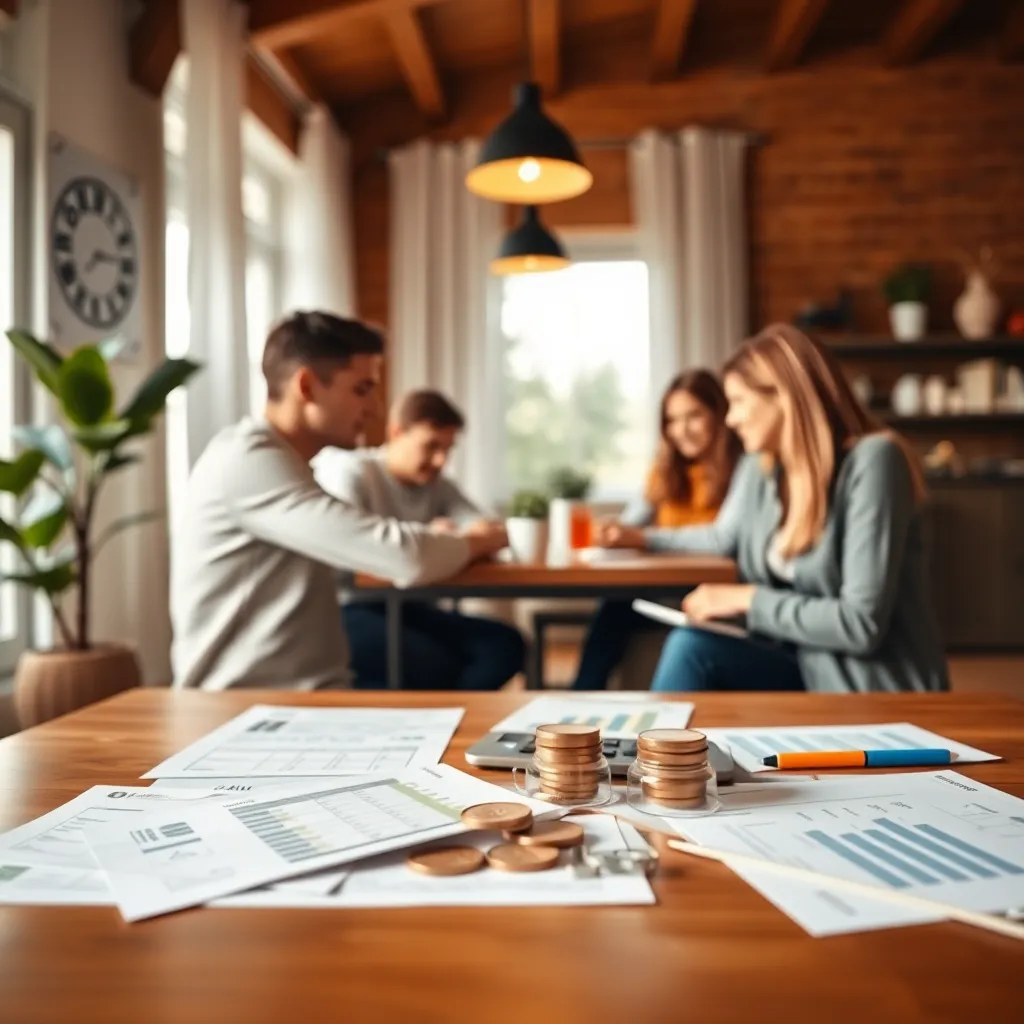 Modernes Einfamilienhaus mit Finanzierungsunterlagen
